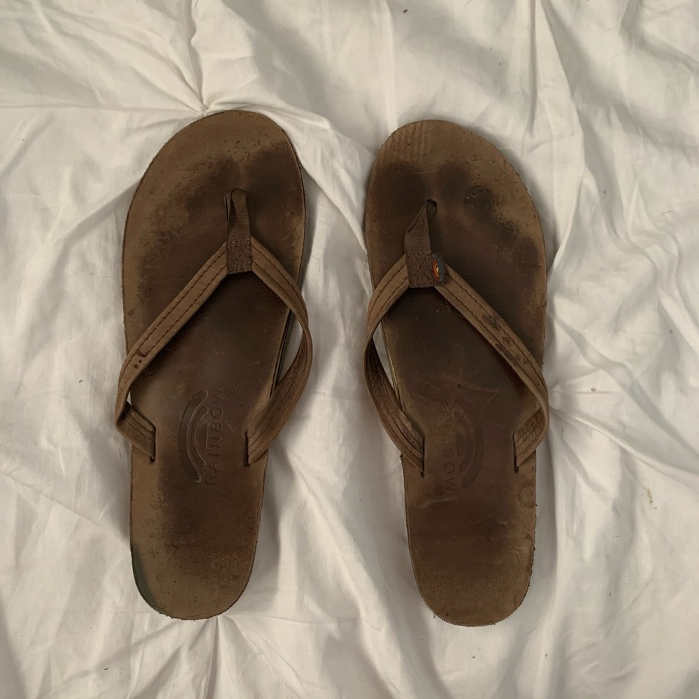 Rainbow Sandals Flip Flops Expresso Brown Size M